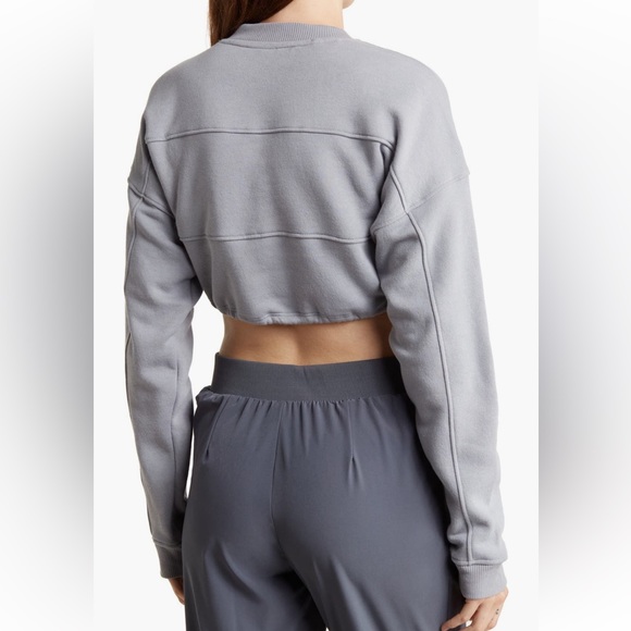 90 Degrees By Reflex Brushed Cropped Shirt - Picture 3 of 3